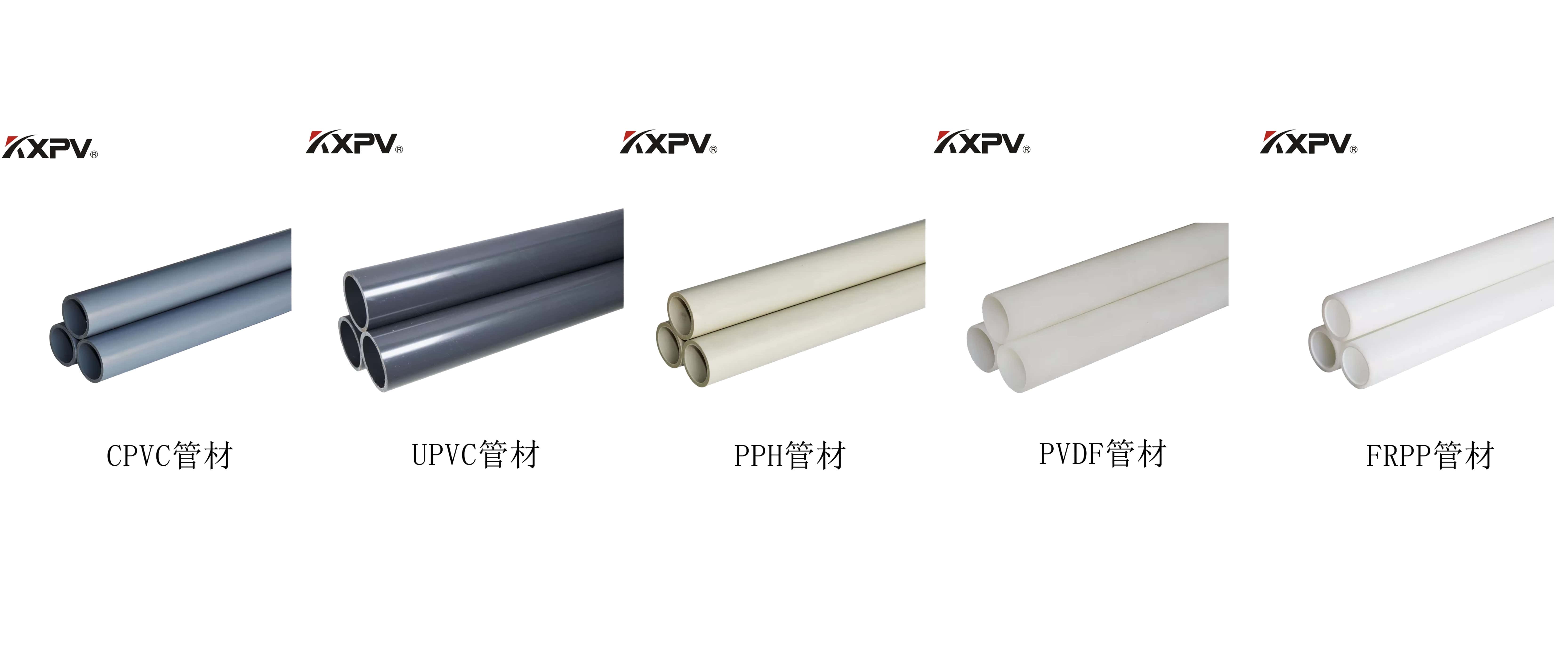 PVC、CPVC、UPVC、PP、FRP的区别及特点